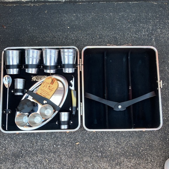 Vintage EVERWEAR Travel Bar Set With Lock & Key - Picture 2 of 5